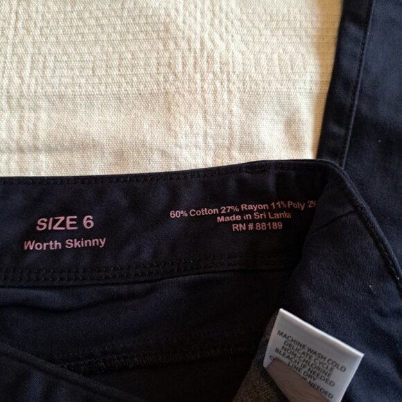 Lilly Pulitzer Worth women's skinny size 6 blue pants vvguc - Picture 3 of 6
